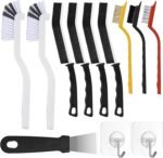 12Pcs Crevice Cleaning Brush Set,Hard Bristle Cleaning Supplies for Deep Cleaning Gap,Home Essentials,Bathroom Scrub Cleaner Brushes Tools for Household Use,Kitchen,Toilet,Window - Image 2