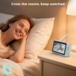 Video Baby Monitor, 2000ft Long Range, Enhanced Signal Stability, No WiFi, 5" HD Screen, 5000mAh, 1080p Camera, Super Clear Night Vision, Pan-Tilt-Zoom, 2-Way Audio, AI Cry & Motion Alarm - Image 5