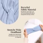 Kitsch Wide Headbands for Women Non Slip - Running Headbands for Girls, Ideal for Working Out, Yoga, Gym, or Lounging | Stretchy Head Bands | Fashion Hair Accessories - Garden Bouquet, 2pcs - Image 3