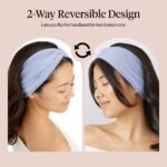 Kitsch Wide Headbands for Women Non Slip - Running Headbands for Girls, Ideal for Working Out, Yoga, Gym, or Lounging | Stretchy Head Bands | Fashion Hair Accessories - Garden Bouquet, 2pcs - Image 4