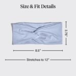 Kitsch Wide Headbands for Women Non Slip - Running Headbands for Girls, Ideal for Working Out, Yoga, Gym, or Lounging | Stretchy Head Bands | Fashion Hair Accessories - Garden Bouquet, 2pcs - Image 5