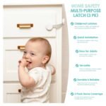 Regalo Safety Multi-Purpose Baby Proofing Latch, Child Proof Cabinet & Fridge Lock with 3M Adhesive Stickers (3 Pack) - Image 8