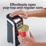 Hamilton Beach Smooth Touch Electric Automatic Can Opener with Easy Push Down Lever, Eliminates Sharp Edges, Opens All Standard-Size and Pop-Top Cans, Extra Tall, Black and Chrome (76606AG) - Image 4