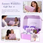 Lavender Gifts for Women Purple Birthday Gifts for Women Self Care Gift Get Well Soon Sympathy Gift Relaxing Spa Gifts Baskets Care package for Her Mom Girlfriend Wife Sister Friend - Image 4