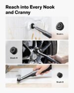 HOTO Wand™ Cordless Spin Scrubber, Electric Rechargeble Grout Cleaning Brush, IPX7 Waterproof Bathroom Scrubber, 12 Replaceable Brush Heads Version Power Scrubber for Grout, Tiles, Corners, Crevices - Image 4