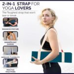 Yoga Mat Straps 2 in 1 - Cotton - Adjustable anti-slip straps for yoga, pilates, stretching, for carrying mats - Image 5