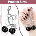 Cherry Keychain Bag Charms for Women, Cherry Purse Charm Cute Handbags Accessories - Image 5