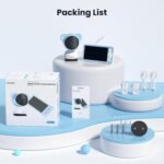 ieGeek 1080p Baby Monitor with Night Vision, 5" LCD Screen&Phone App Control, PTZ, 3000mAh Battery, Automatic Tracking, Cry&Motion Detection, Feeding Reminder, 2 Way Audio, Baby Gift - Image 4