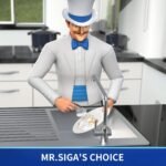 MR.SIGA Pot and Pan Cleaning Brush, Dish Brush for Kitchen, Pack of 2 - Image 3