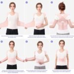 Back Brace Posture Corrector for Women And Men Support Straightener Scoliosis Upper Highest Rated Hunchback Thoracic Device Straps Upright Full Shoulder Fixer Body Poster Trainer Pink Medium - Image 4