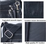 ELDA Crossbody Bags For Women Pocketbooks Soft PU Leather Purses and Handbags Multi Pocket Shoulder Bag - Image 4