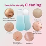 REVEX Silicone Nose Blackhead Remover Tool Set,Blackhead Scraper Tool,2Pcs Pore Cleaning Brush, Face Scrubber Skin Spatula, Pore Scrubber for Deep Cleansing,Face Exfoliator Scrubber for Women Men - Image 4