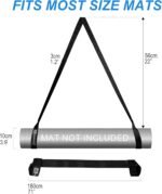 [MAT NOT Included] Yoga Mat Sling, Yoga Mat Straps for Carrying, Easy-Cinch Yoga Mat Holder Strap - Image 4