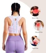 URSEXYLY Posture Corrector for Women Adjustable Upper Back Brace Posture Support Back Straightener Pain Relief(XL/2XL,Pink) - Image 4