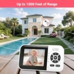 Video Baby Monitor with App & Screen 1080P Camera,Smart AI Cry Detection&Face Detection,8 Lullabies,2 Way Talk,Night Vision,Wall Mount,Support Smart Watch,Temperature Monitoring - Image 7