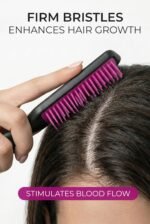 Brush - Premium Detangling Hair Brush, Compact & Easy to Clean Multi Purpose HairBrush for Women, Men, Kids - Ideal for Straight to Wavy Hair, Wet or Dry, Heat Resistant Hair Brush - Image 3