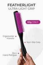 Brush - Premium Detangling Hair Brush, Compact & Easy to Clean Multi Purpose HairBrush for Women, Men, Kids - Ideal for Straight to Wavy Hair, Wet or Dry, Heat Resistant Hair Brush - Image 4