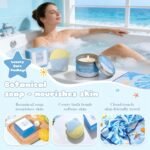 Birthday Gifts for Women Blue Ocean Gifts Box Set Self Care Gifts for Mom Girlfriend Wife Sister Her Best Friend,Relaxing Spa Gift Baskets for Women Get Well Soon Sympathy Gift Care Package for Women - Image 5