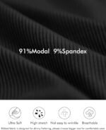 Peauty Maternity Ribbed Crew Neck Bodycon Dress Short Sleeve Baby Shower Dress Casual Lounge Pregnancy Dress - Image 4