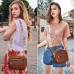 TANTOMI Crossbody Bags for Women, 6-Pockets Cross Body Purse, Vegan Leather Handbags Shoulder Bag for Travel, Gifts for Women - Image 3