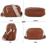 TANTOMI Crossbody Bags for Women, 6-Pockets Cross Body Purse, Vegan Leather Handbags Shoulder Bag for Travel, Gifts for Women - Image 5