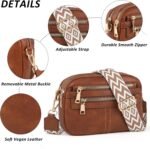 TANTOMI Crossbody Bags for Women, 6-Pockets Cross Body Purse, Vegan Leather Handbags Shoulder Bag for Travel, Gifts for Women - Image 6