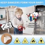 20 Pack Magnetic Cabinet Locks Baby Proofing - Baitiny Child Proof Cupboard Drawers Latches - Adhesive Easy Installation - Image 3