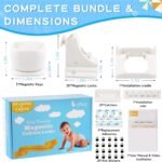 20 Pack Magnetic Cabinet Locks Baby Proofing - Baitiny Child Proof Cupboard Drawers Latches - Adhesive Easy Installation - Image 6