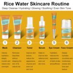 Skin Care Set,6Pcs Women Teen Glass Skincare w/Korean Rice Extract,Hydrate Glow Repair Anti-Aging Facial Routine Kit Self Care Gifts for Women Mom Wife Teenage Girl Her Valentines Day Christmas Gifts - Image 4