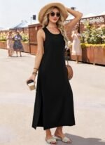 WIHOLL Maxi Dress Summer Dresses 2026 Beach Vacation Clothes Sleeveless Sundresses with Pockets Boho S-3XL - Image 4