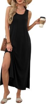 WIHOLL Maxi Dress Summer Dresses 2026 Beach Vacation Clothes Sleeveless Sundresses with Pockets Boho S-3XL - Image 5