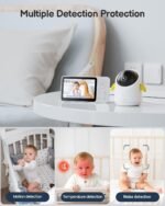 Baby Monitor with Camera and Audio WiFi/No WiFi: Baby Monitor WiFi Smartphone APP Control NightVision 4.3' Screen Smart Video Baby Monitor with Remote PTZ 2-Way Talk Motion & Cry Alert(Only 2.4G WiFi) - Image 4