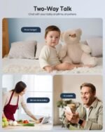 Baby Monitor with Camera and Audio WiFi/No WiFi: Baby Monitor WiFi Smartphone APP Control NightVision 4.3' Screen Smart Video Baby Monitor with Remote PTZ 2-Way Talk Motion & Cry Alert(Only 2.4G WiFi) - Image 6