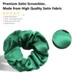 BeeVines Hair Scrunchies, Satin Silk Scrunchies, Silky Curly Hair Accessories for Women, Hair Ties Ropes for Teens, Girl’s Birthday Thanksgiving Christmas Gift, 60 Pack - Image 4