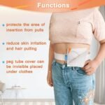 NEPPT G Tube Holder Belt Feeding Tubes Accessories G Tube Covers Peg Tube Gastrostomy Catheter Pd Dialysis Belt Pads Drainage Medical Abdominal Dialysis for Men Women(28"~37") - Image 4
