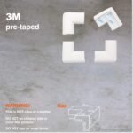 Roving Cove HeftyFit Corner Protector for Baby (4 Large Corners), Heavy-Duty Soft Rubber Foam Furniture Corner Bumper Guards, 3M Adhesive Pre-Taped, Oyster White (Off White) - Image 4