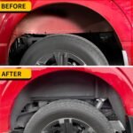Rear Wheel Well Liners Compatible with 2021-2025 Ford F150 (Not for Raptor) Rear Wheel Arch Liners No Drilling Well Guards Tire Inner Fenders for 2024 F-150 Replacement Accessories (2PCS) - Image 4