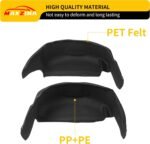 Rear Wheel Well Liners Compatible with 2021-2025 Ford F150 (Not for Raptor) Rear Wheel Arch Liners No Drilling Well Guards Tire Inner Fenders for 2024 F-150 Replacement Accessories (2PCS) - Image 5