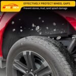 Rear Wheel Well Liners Compatible with 2021-2025 Ford F150 (Not for Raptor) Rear Wheel Arch Liners No Drilling Well Guards Tire Inner Fenders for 2024 F-150 Replacement Accessories (2PCS) - Image 7