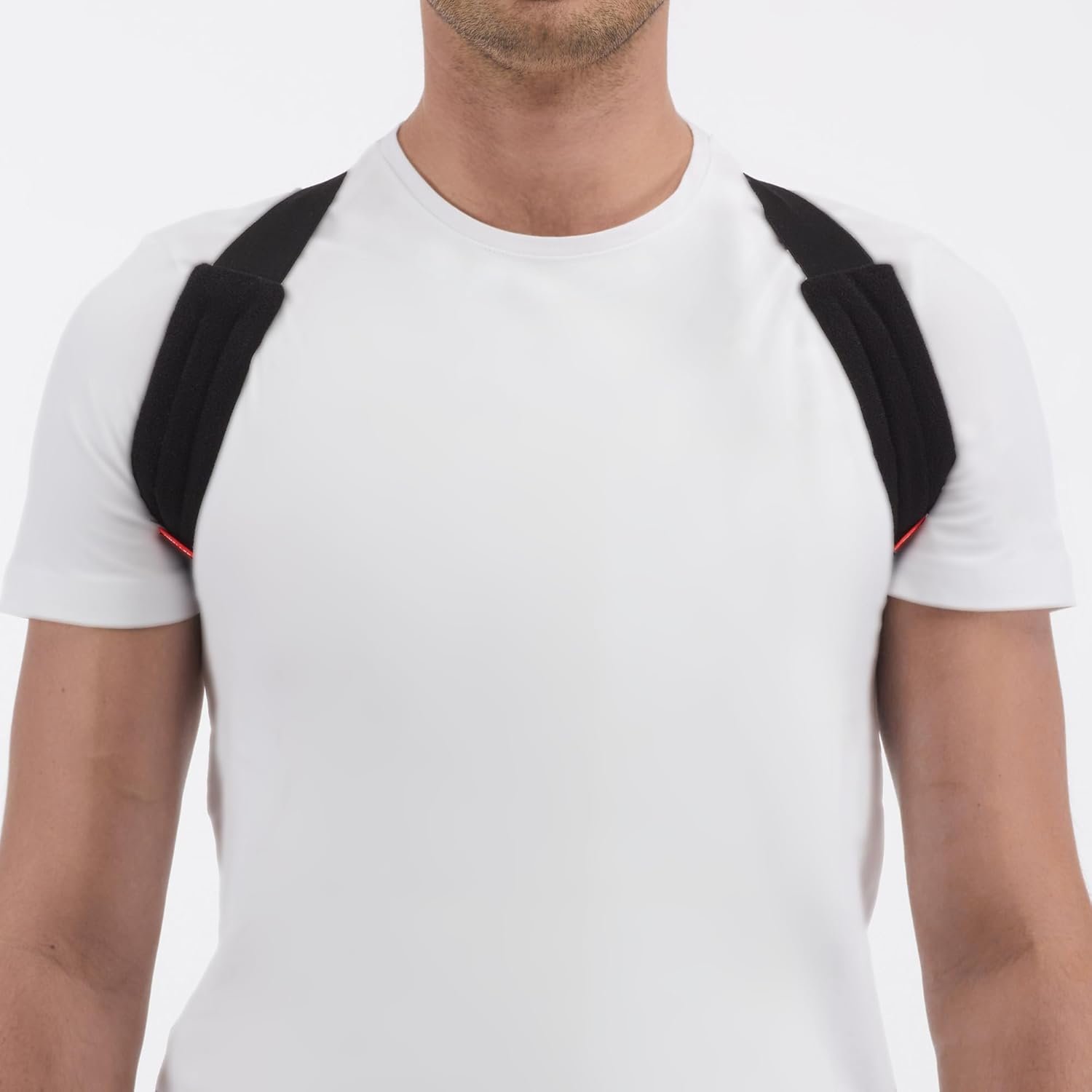 MUELLER Sports Medicine Posture Corrector for Women and Men, Adjustable Back Support for Scoliosis, Kyphosis & Text Neck, One Size, Black - Image 3