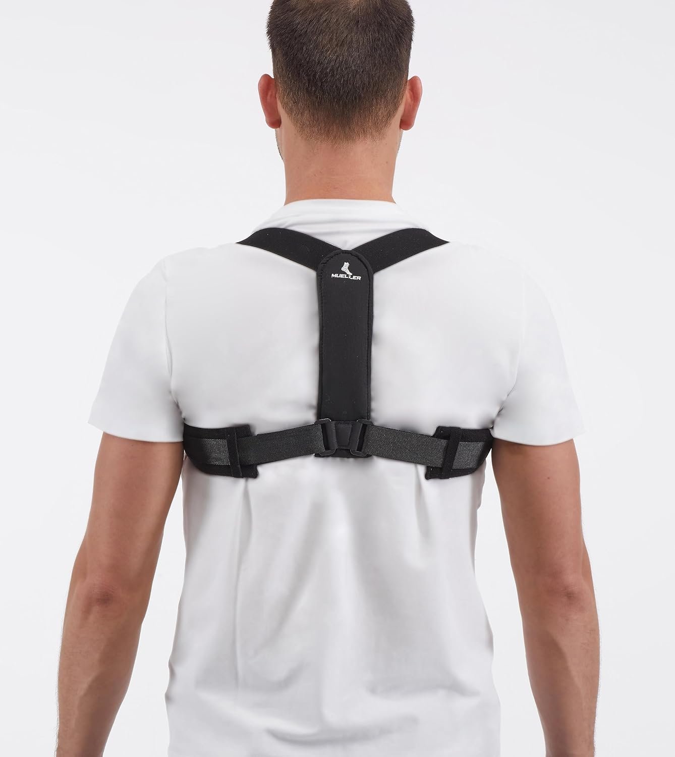 MUELLER Sports Medicine Posture Corrector for Women and Men, Adjustable Back Support for Scoliosis, Kyphosis & Text Neck, One Size, Black - Image 5