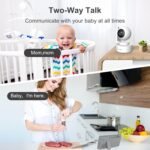 HelloBaby 4.3'' Video Baby Monitor with 30 Hours Battery, Remote Pan-Tilt-Zoom Baby Monitor No WiFi, Baby Monitor with Camera and Audio, Night Vision, ECO Mode, Two-way Talk, 8 Lullabies, 1000ft Range - Image 6