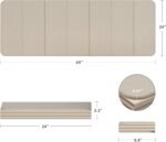 1/2 Inch Extra Thick Yoga Mat Pilates Equipment, 69"x24" Odorless Workout Mats for Home Gym, Non-slip Exercise Mats for Women Men Home Workout, Foldable Yoga Mats for Travel Camping Sleeping - Image 3