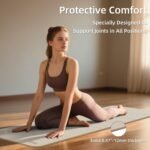 1/2 Inch Extra Thick Yoga Mat Pilates Equipment, 69"x24" Odorless Workout Mats for Home Gym, Non-slip Exercise Mats for Women Men Home Workout, Foldable Yoga Mats for Travel Camping Sleeping - Image 4