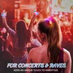 8 Pcs LED Scrunchies for Women - Scrunchy, Light Up Scrunchies for Girls, Colorful Yarn Hair Tie Multi Light Modes, Glow in the Dark Hair Accessories for Christmas Rave Party (#01) - Image 3