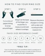 PAVOI 14K Gold Plated Interlocking Ring for Women - Chunky Connected Bands Interlock Stackable Rings for Women - Trendy Cubic Zirconia Two Tone Interlocked Multi-Band Statement Jewelry - Image 6