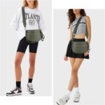 Lushandy Bum Bag Women's Checkered Crossbody Bag Nylon Cross Body Bags Plaid Mom Everyday Purse for Travel - Image 3