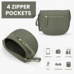 Lushandy Bum Bag Women's Checkered Crossbody Bag Nylon Cross Body Bags Plaid Mom Everyday Purse for Travel - Image 5