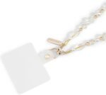 Case-Mate Beaded Phone Charm - Detachable Anti Theft Strap - Hands-Free iPhone Wrist Strap for Women - Phone Chain Wristlet - Fits Galaxy, Pixel and More - Crystal Pearl Gold - Image 3