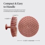 Kitsch Scalp Massager for Hair Care - Scalp Scrubber, Shampoo Brush & Exfoliator for Scalps- Hair Scrubber for Relaxing Bath - Terracotta - Image 3